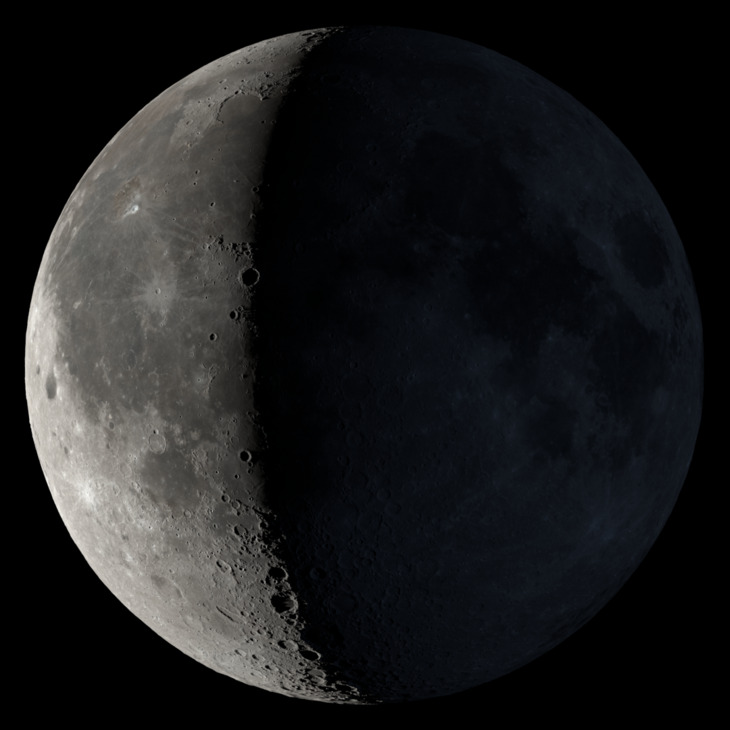 NASA Dial-a-Moon 当前月相